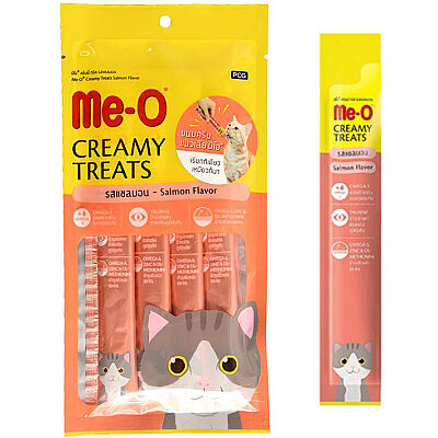 2 ME-O Kremli Somon Zevki - Creamy Cat Treat - 1