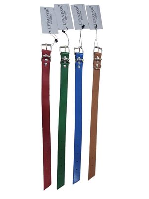 2,8 MM Deri Yan Dikişli Köpek Tasması 2,5 cm M boy