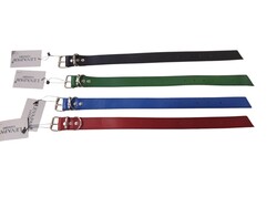 LEVAPAW - 2,8 MM Deri Yan Dikişli Köpek Tasması 3 cm L boy