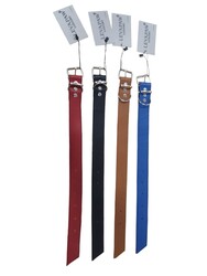 LEVAPAW - 2,8 MM Deri Yan Dikişli Köpek Tasması 3 cm M boy