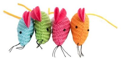 28106 Pawise Kedi Oyuncağı Peluş Fare 