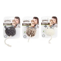 Pawise - 28256 Pawise Simple Cat Peluş Oyuncak Sesli Fare