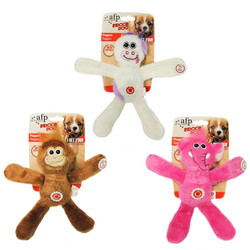 3071 Floppers(Elephant,Cow,Monkey) /Peluş Köpek Oyuncağı