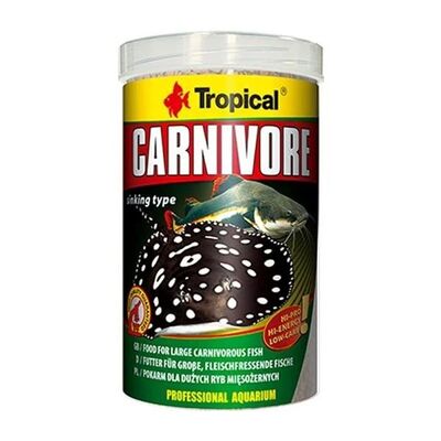 60736 Tropical Carnivore 1000ml 600gr Etçil Balıklar için Dip Pelet Yem  - 1
