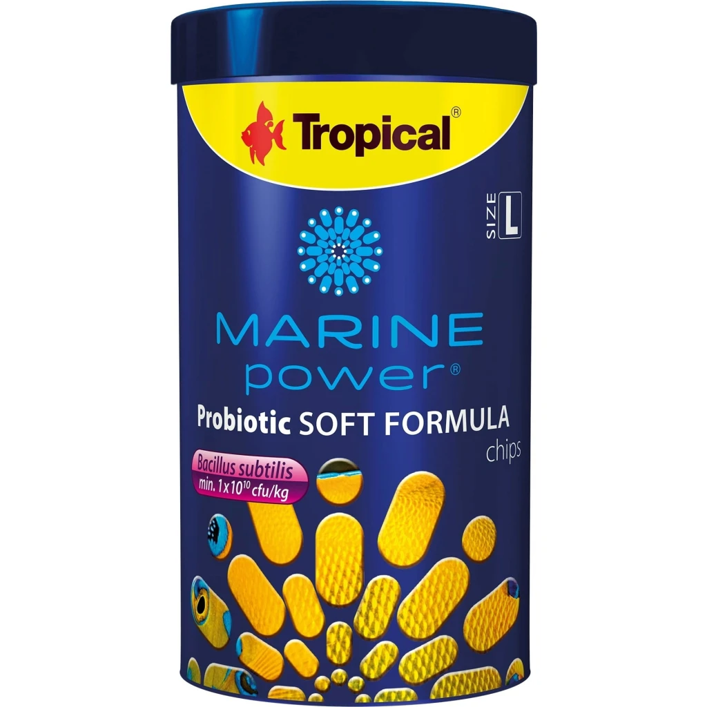 Tropical - 61294 Tropical Marine Power Probiotic Soft Formula Lsize Chips 250ml 130gr