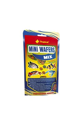 66533 Tropical Mini Wafers Mix 90gr Karışık Taneli Dip Yemi Astaxanthin Spirulina  - 1