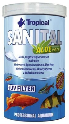 80323 Tropical Sanital + Aloe - Aloe Vera Katkılı Akvaryum Tuzu 100ml 120gr - 1