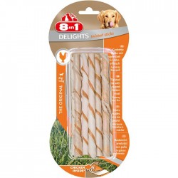 8IN1 - 8in1 Delights Twisted Sticks Tavuklu Burgu Çubuğu 10 lu 55 gr