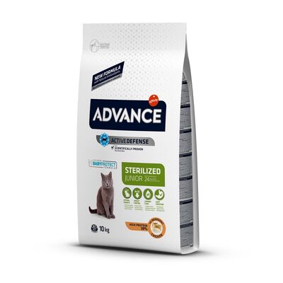 Advance Cat  Tavuklu Kısırlaştırılmış Yavru Kedi Maması 10kg  - 1