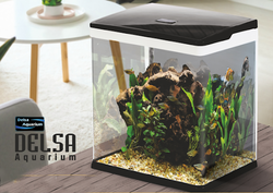 Fatih-Pet - Akvaryum K390 38x26x43cm Dokunmatik Led 3 Renk 7 Mod