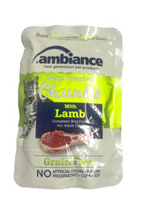 Ambiance Kuzu Etli Tahılsız Kedi Yaş Mama Pouch 85gr