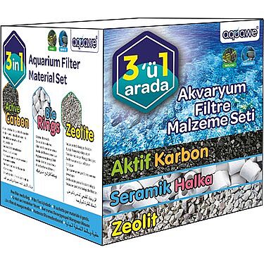 Aquawe - 3 in 1 Akvaryum Filtre Malzeme seti - 1