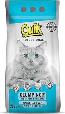Quık Bentonit 5lt İnce 4lü Paket Marsilya Sabunlu - 1