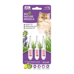 Biyoteknik - Bio Nature Magela KEDİ Ense Damlası 3x1ml 1-5 Kg