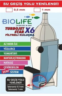 Biolife Turbojet 1mm Filtreli Kuluçka X6 