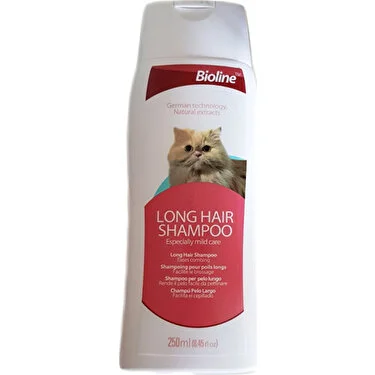 Bioline Uzun Tüylü Kedi Şampuanı 250ml - 1