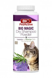 BioPetActive - BioPetActive Bio Magic Dry Shampoo Powder Kedi Toz Şampuan 150 Gr