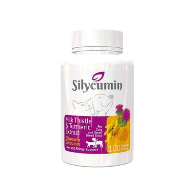 BioPetActive Silycumin 100tablet Kedi ve Küçük Irk Köpekler için Zerdaçal ve Devedikeni Tableti 50gr - 1