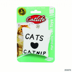 CATLIFE 203079 Kediler İçin Catnip Yastık Oyuncak Zilli