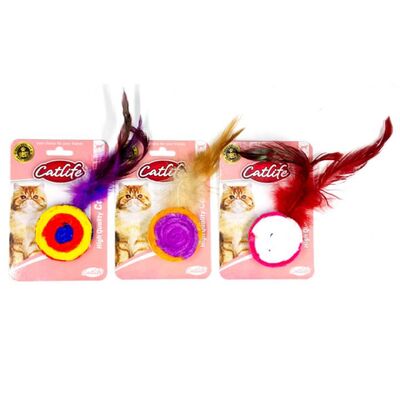 CATLIFE 203550 Kediler İçin Tüylü Gökkuşağı Oyuncak - 1