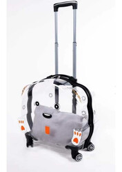 Pet Pretty - Çekçekli Şeffaf Sırt Taşıma Çantası 