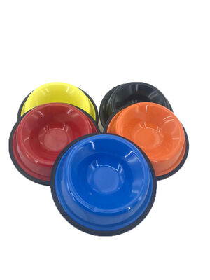 Çelik Mama Kabı Karışık Renkli  16 OZ   - 1