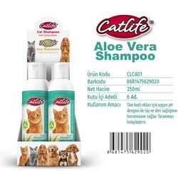 CatLife - CLCA01-CatLife Aloe Vera Özlü Kedi Şampuanı 250ml