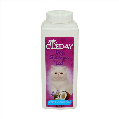Cleday Dry Shampoo Cat Coconut Allontoin Toz Kedi Şampuanı 100g - 1