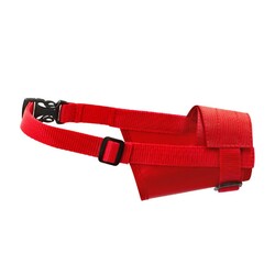 Collar Nylon Muzzle Ayarlanabilir Kırmızı Köpek Ağızlığı 14-20cm No1 57343