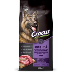 CroCus - Crocus Biftekli Pirinçli Yetişkin Köpek Maması 15kg