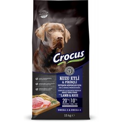 CroCus - Crocus Kuzu Etli Pirinçli Yetişkin Köpek Maması 15kg