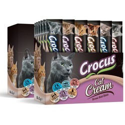 CroCus - Crocus Multipack60 6 Çeşit Krema Kedi Ödülü 900Gr