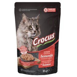 Crocus Tahılsız Kedi Somonlu Jöleli Pouch 85g
