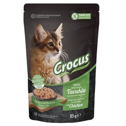 Crocus Tahılsız Yavru Kedi Kitten Tavuklu Jöleli Pouch 85g