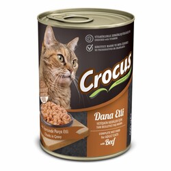 Crocus Yetişkin Kedi Dana Etli Yaş Mama 400gr - Thumbnail