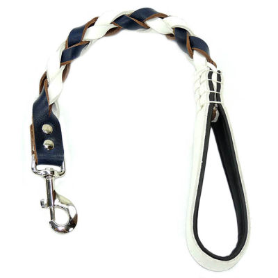 Deri Örgü Gezdirme Tasması Kısa