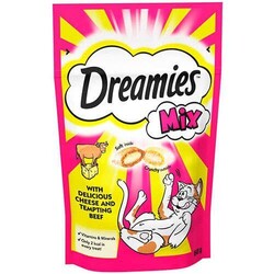 Dreamies - Dreamies Mix Kedi Ödül Maması Sığır Etli Ve Peynirli 60 gr