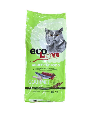EcoLove Multicolor Gourmet Kedi Maması 15kg - 1