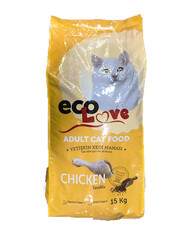EcoLove - EcoLove Tavuk Etli Kedi Maması 15kg