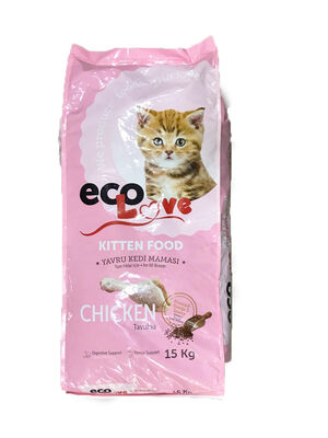 EcoLove Tavuk Etli Kitten Yavru Kedi Maması 15kg - 1