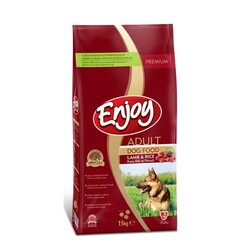 Enjoy Kuzu Etli Pirinçli Yetişkin Köpek Maması 15 Kg