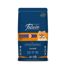 Felicia 3 Kg Yetişkin Somonlu Small Az Tahıllı /Mini HypoAllergenic Köpek Maması - 1