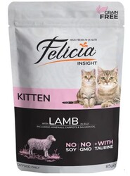 Felicia Tahılsız 85gr Yavru Kedi Kitten Kuzu Etli Yaş Mama Pouch