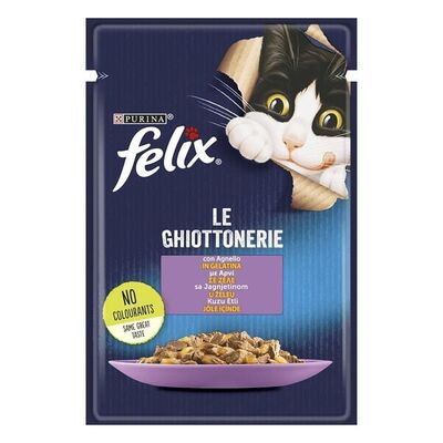 Felix Kuzu Etli Jöle İçinde Yaş Kedi Maması 85 Gr - 1