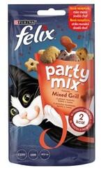 Felix Party Mix Karışık Izgara Lezzetleri 60gr Tavuk Sığır Eti Somon