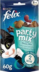 Nestle Purina - Felix Party Mix Okyanus Lezzetleri Ödül Maması 60gr Somon Kömür Balığı Alabalık 