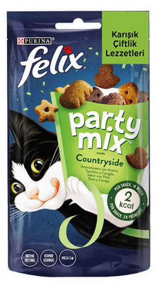 Felix Party Mix Orijinal Lezzetler Ödül Maması 60g Ördek Hindi Tavşan - 1