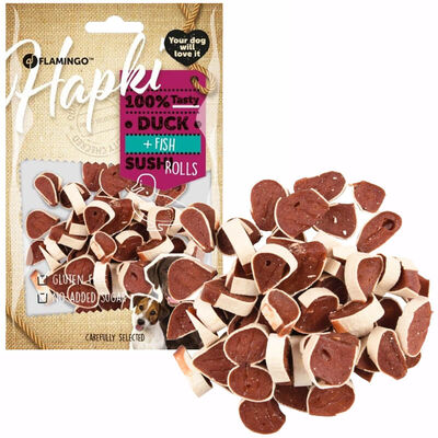 Flamingo Hapki Ördekli Balıklı Köpek Duck Fish Sushi Roll 85gr - 1