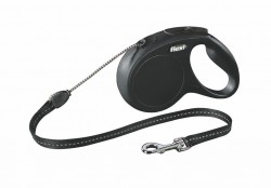 Flexi - Flexi New Classic 5 m İp Tasma M Siyah