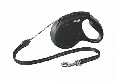 Flexi New Classic 5 m İp Tasma M Siyah